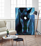 Stallion by Rafael Salazar on GIANT ART - blue digital painting