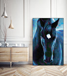 Stallion by Rafael Salazar on GIANT ART - blue digital painting