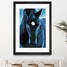 Stallion by Rafael Salazar on GIANT ART - blue digital painting