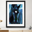 Stallion by Rafael Salazar on GIANT ART - blue digital painting