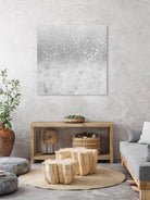 White Marble Silver Ombre Glitter Glam #1 #shiny #gem #decor by Anita & Bella Jantz on GIANT ART - gray photo illustration