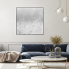 White Marble Silver Ombre Glitter Glam #1 #shiny #gem #decor by Anita & Bella Jantz on GIANT ART - gray photo illustration