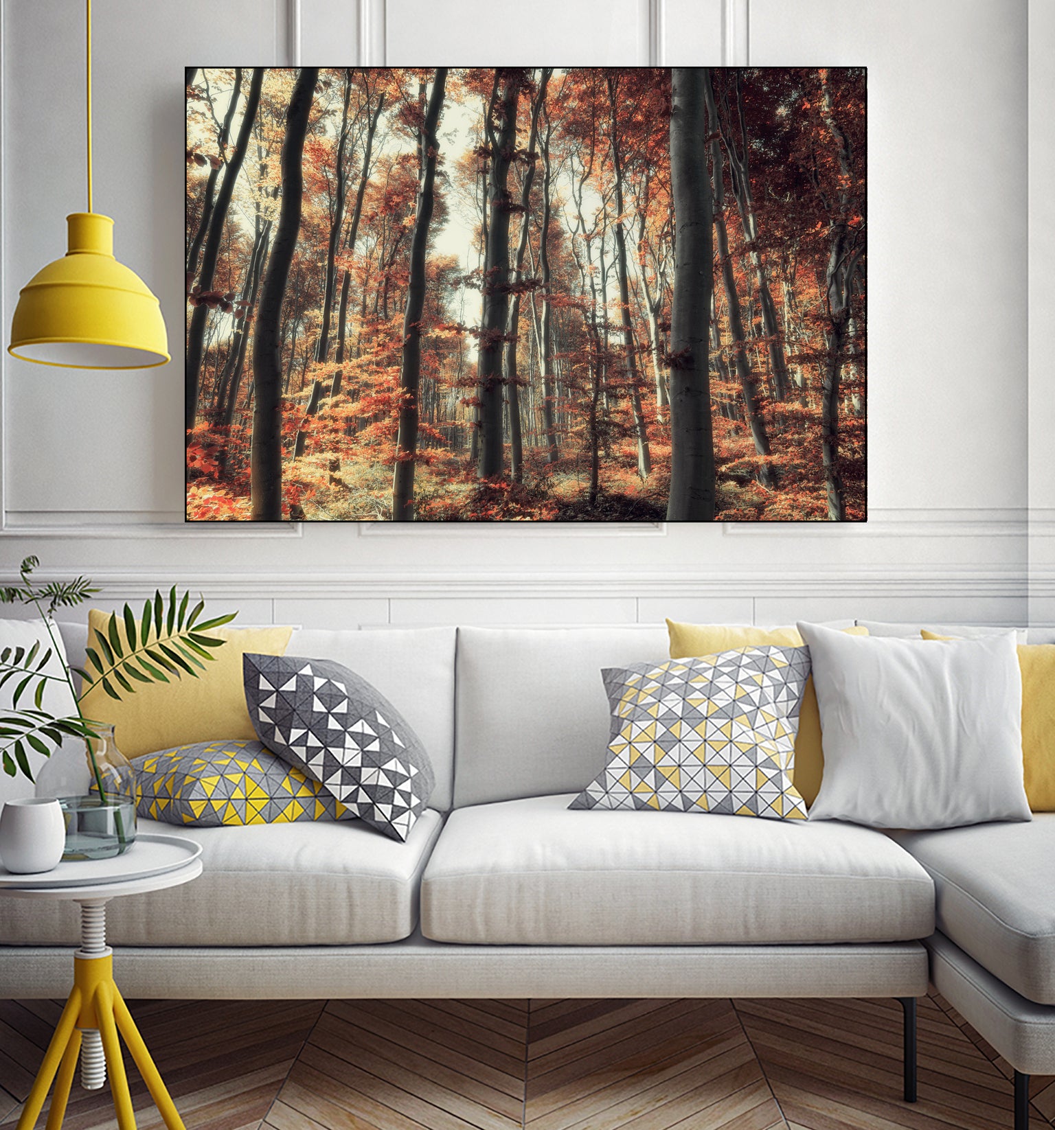 Fall in the woods by Pascal Deckarm on GIANT ART - orange photo manipulation