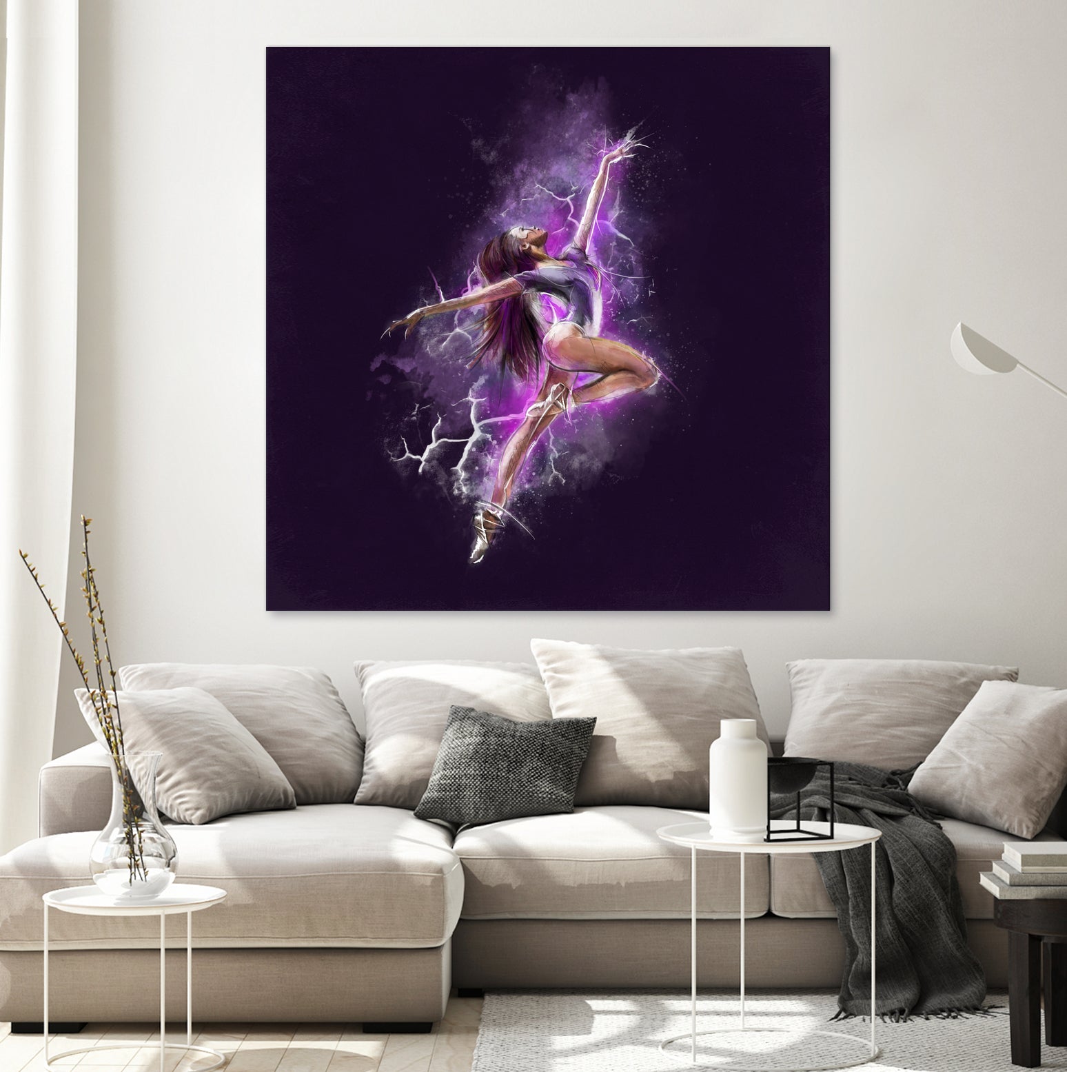 Dancer by Claudio Tosi on GIANT ART - fuchsia digital painting