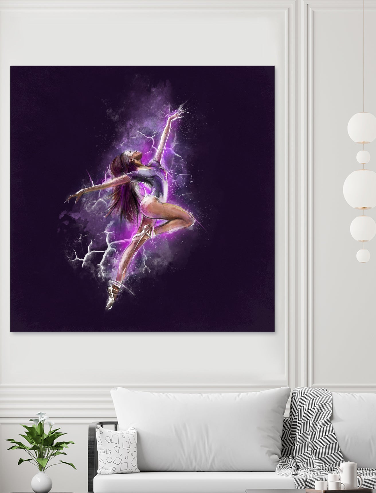 Dancer by Claudio Tosi on GIANT ART - fuchsia digital painting