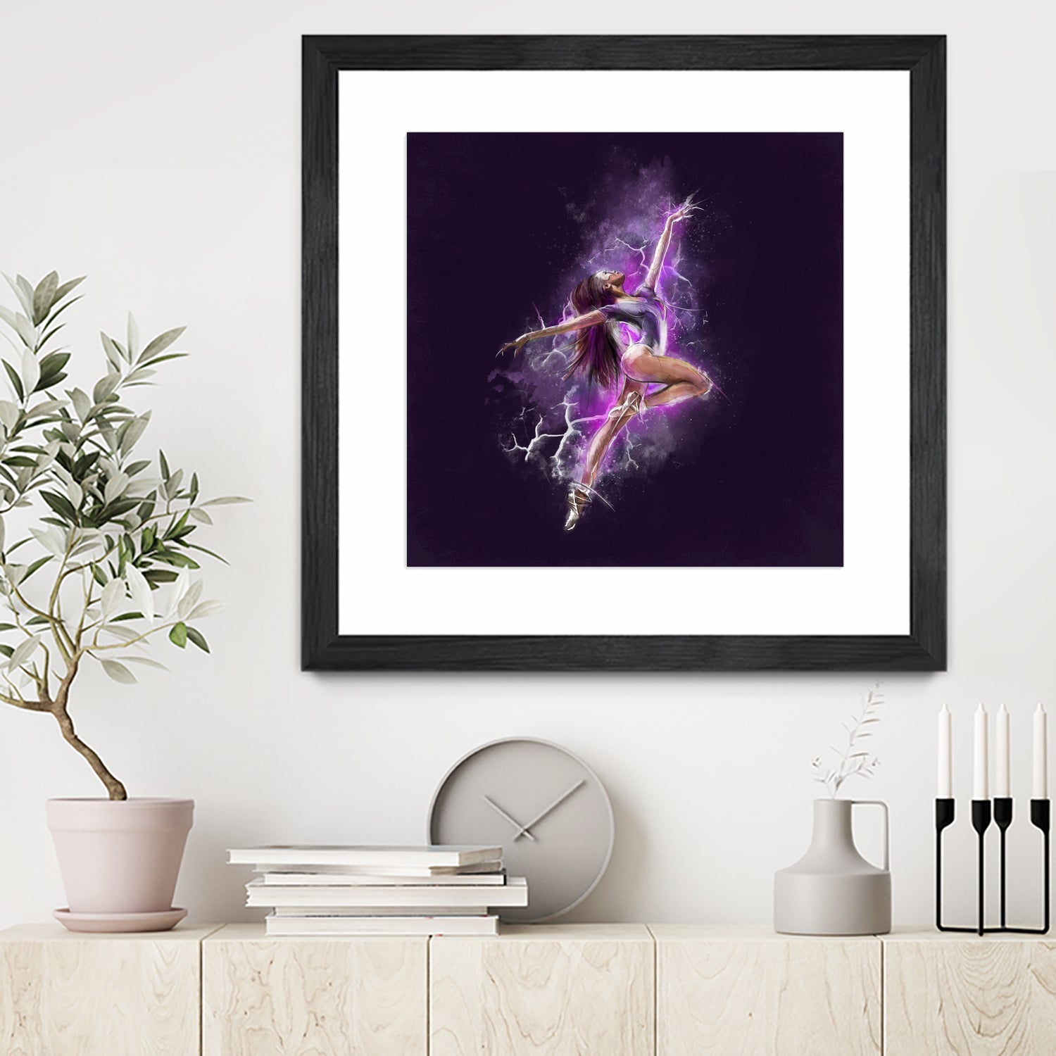 Dancer by Claudio Tosi on GIANT ART - fuchsia digital painting