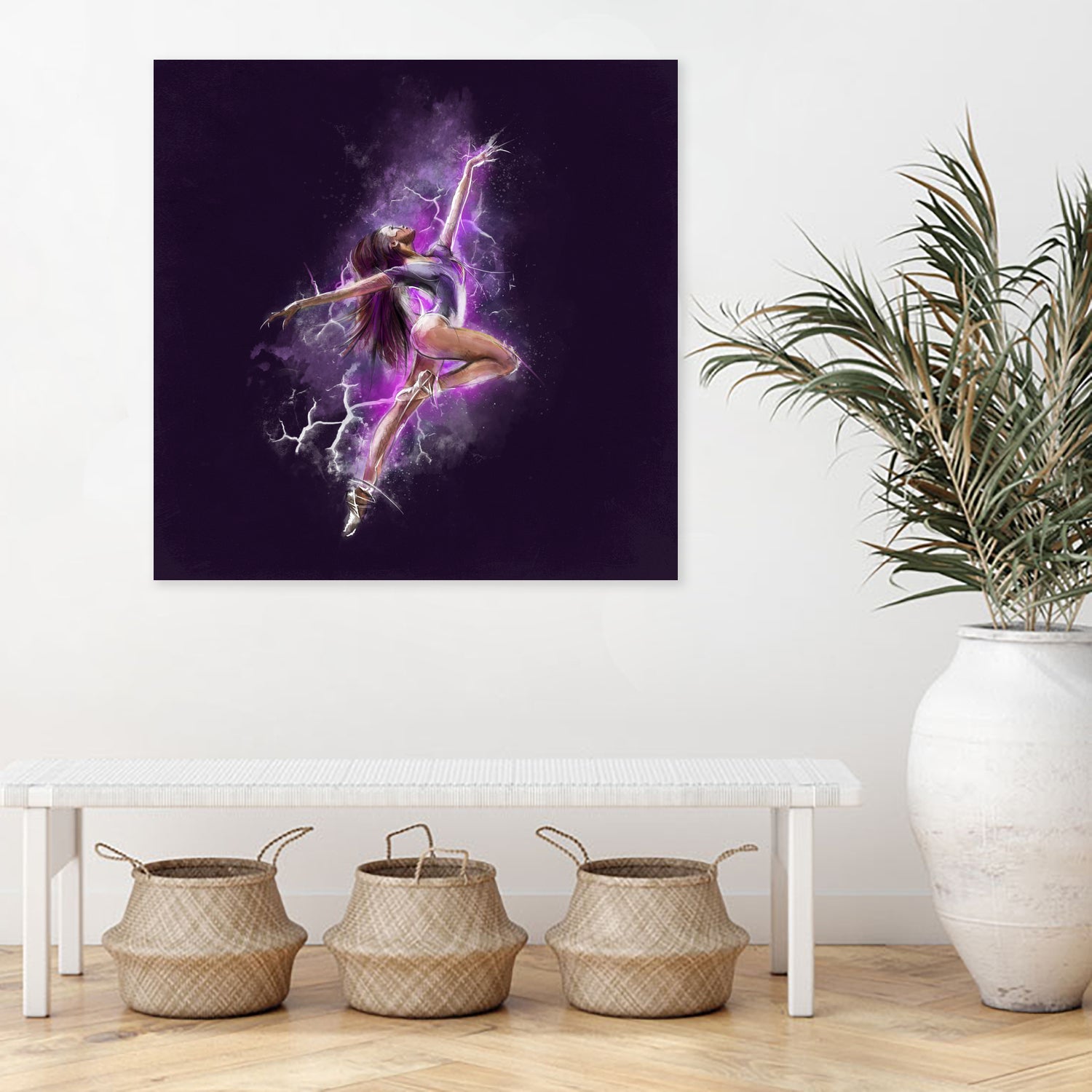 Dancer by Claudio Tosi on GIANT ART - fuchsia digital painting