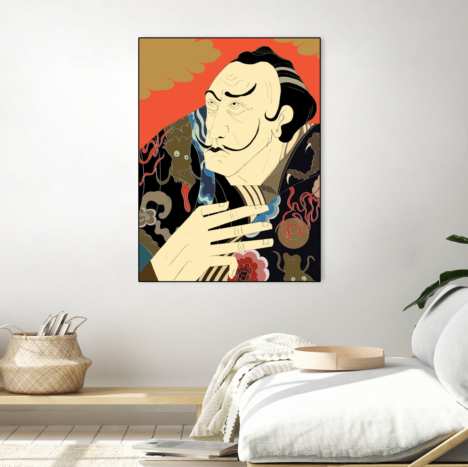 ＊ “Japonica” / Salvador Dali by Kazuhiro Ishihara on GIANT ART - red photo illustration