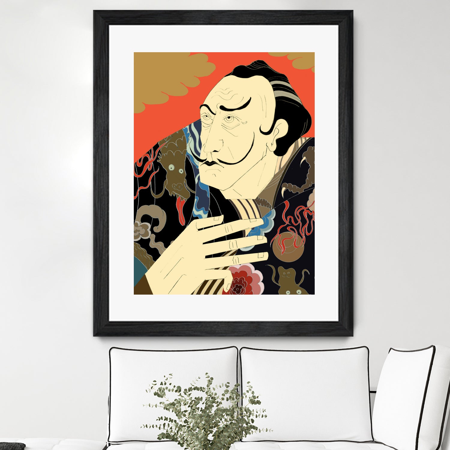 ＊ “Japonica” / Salvador Dali by Kazuhiro Ishihara on GIANT ART - red photo illustration