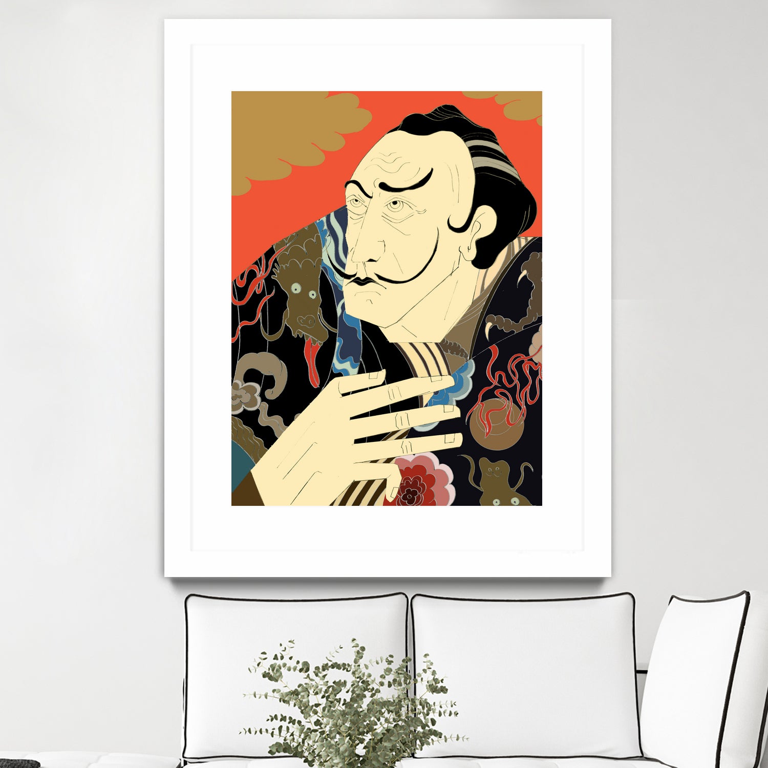 ＊ “Japonica” / Salvador Dali by Kazuhiro Ishihara on GIANT ART - red photo illustration