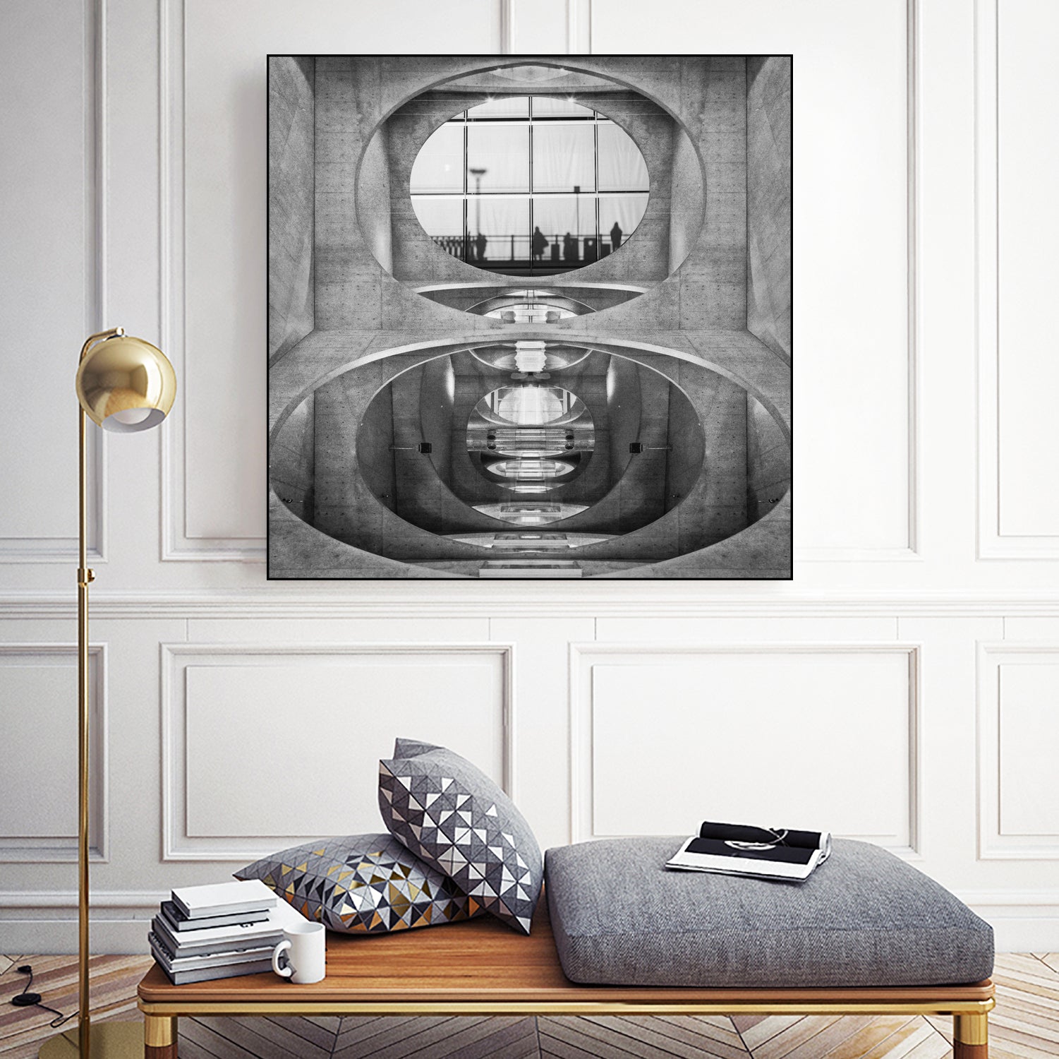 Oval City by Dariusz Klimczak on GIANT ART - gray photo illustration