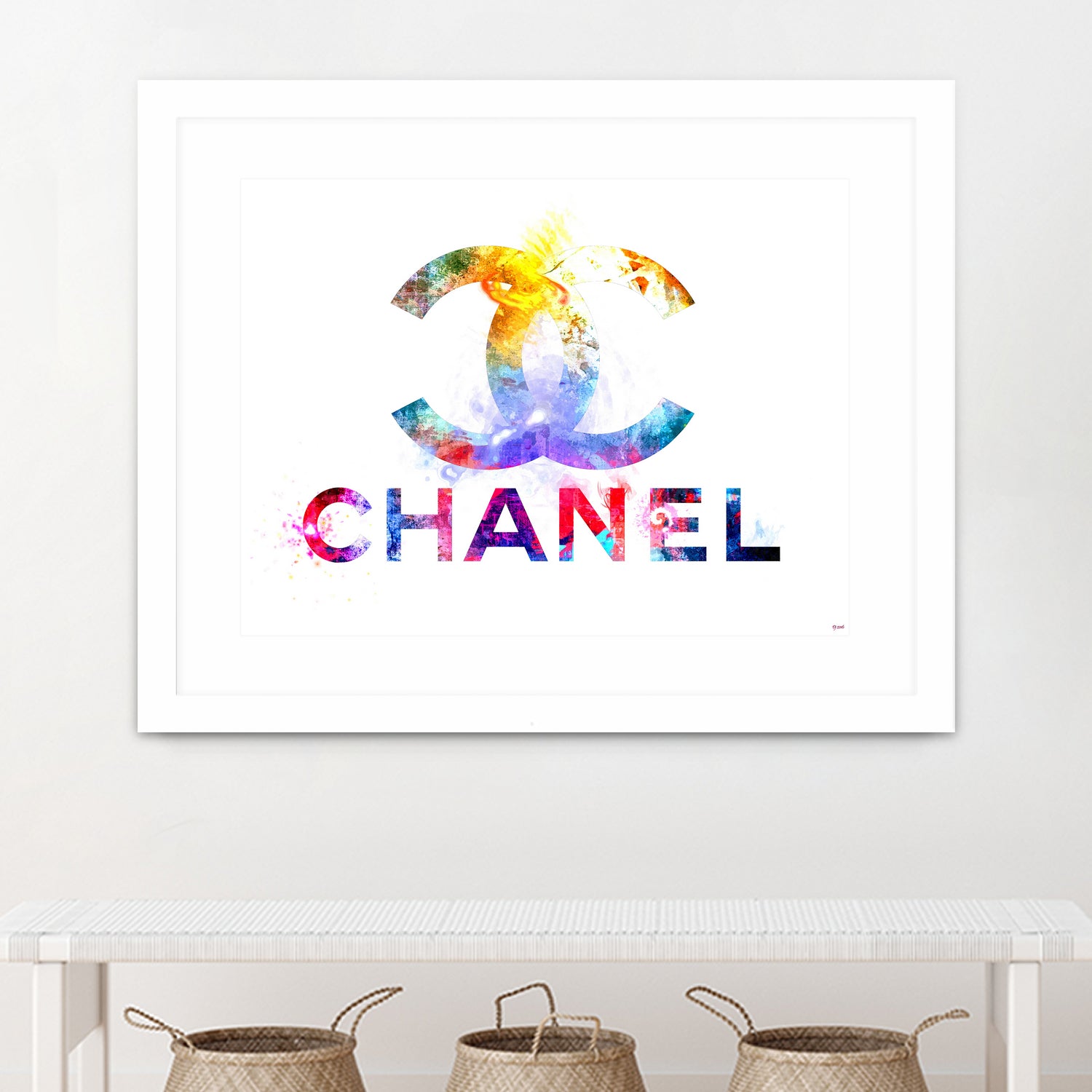 Chanel by Daniel Janda on GIANT ART - pink mixed media