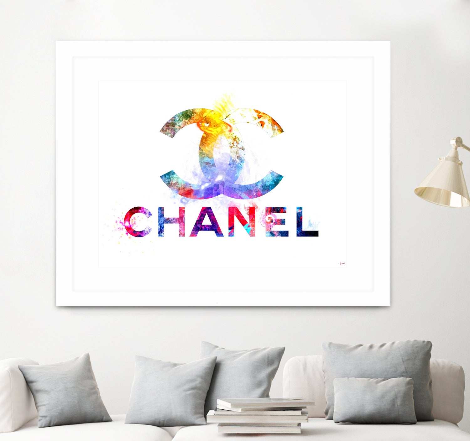 Chanel by Daniel Janda on GIANT ART - pink mixed media