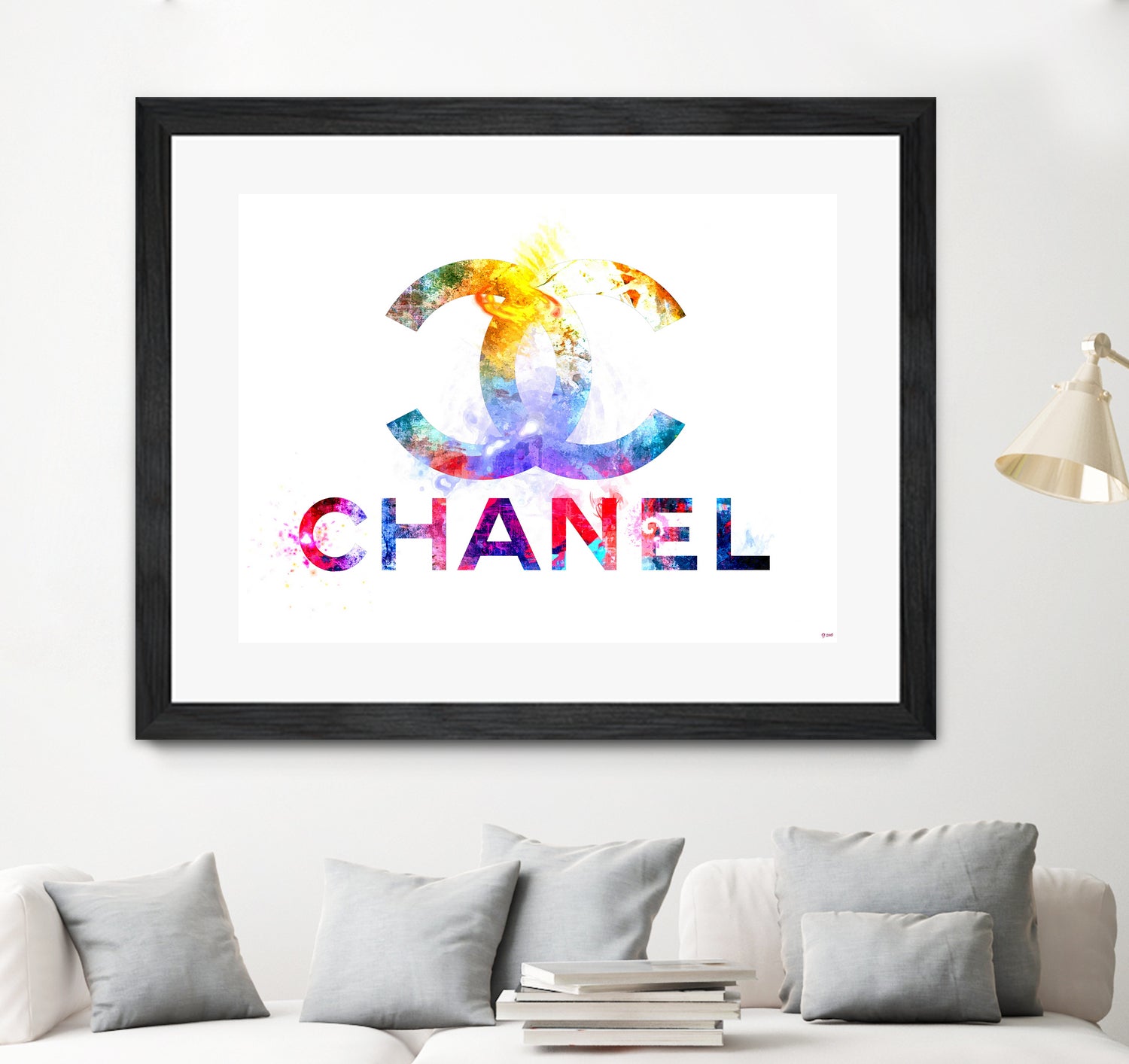 Chanel by Daniel Janda on GIANT ART - pink mixed media