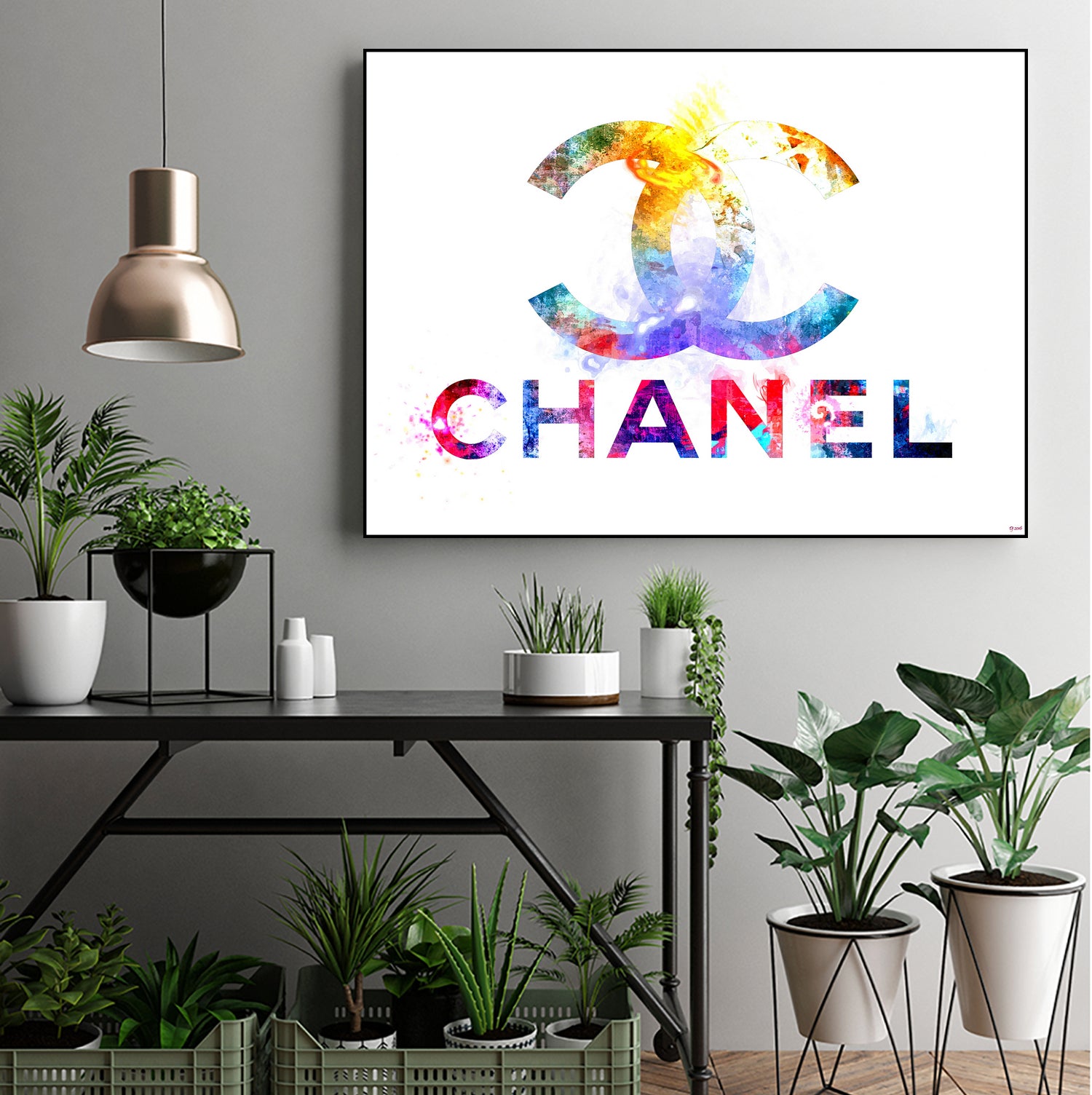 Chanel by Daniel Janda on GIANT ART - pink mixed media