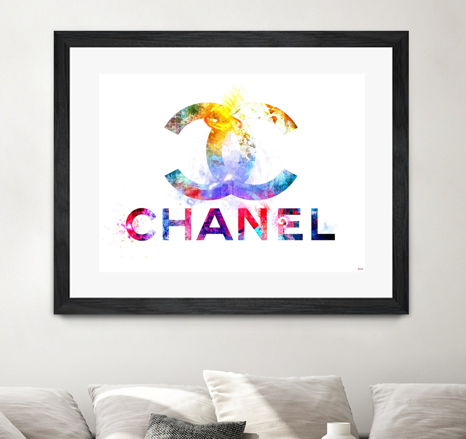 Chanel by Daniel Janda on GIANT ART - pink mixed media