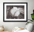 Softball on the Bench in Sepia by Leah McPhail on GIANT ART - brown photo illustration