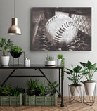 Softball on the Bench in Sepia by Leah McPhail on GIANT ART - brown photo illustration