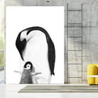 Black and White Penguins by Alessandra Minervini on GIANT ART - black digital painting