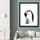 Black and White Penguins by Alessandra Minervini on GIANT ART - black digital painting