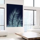 Navy Blue Palm Leaves Dream - Cali Summer Vibes #1 #tropical by Anita & Bella Jantz on GIANT ART - blue photo illustration