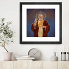 Saint Jeff of Goldblum by Vincent Carrozza on GIANT ART - blue digital painting