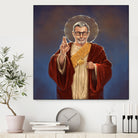 Saint Jeff of Goldblum by Vincent Carrozza on GIANT ART - blue digital painting