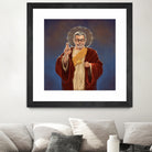 Saint Jeff of Goldblum by Vincent Carrozza on GIANT ART - blue digital painting