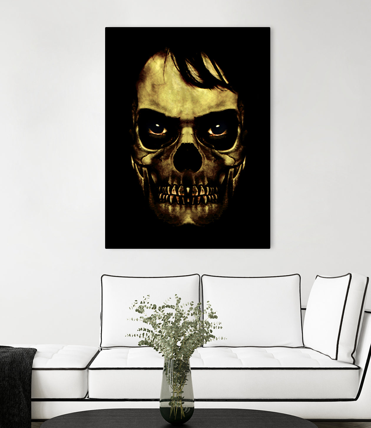 Angry Skull Monster Poster by Daniel Ferreira-Leites on GIANT ART - black photo manipulation