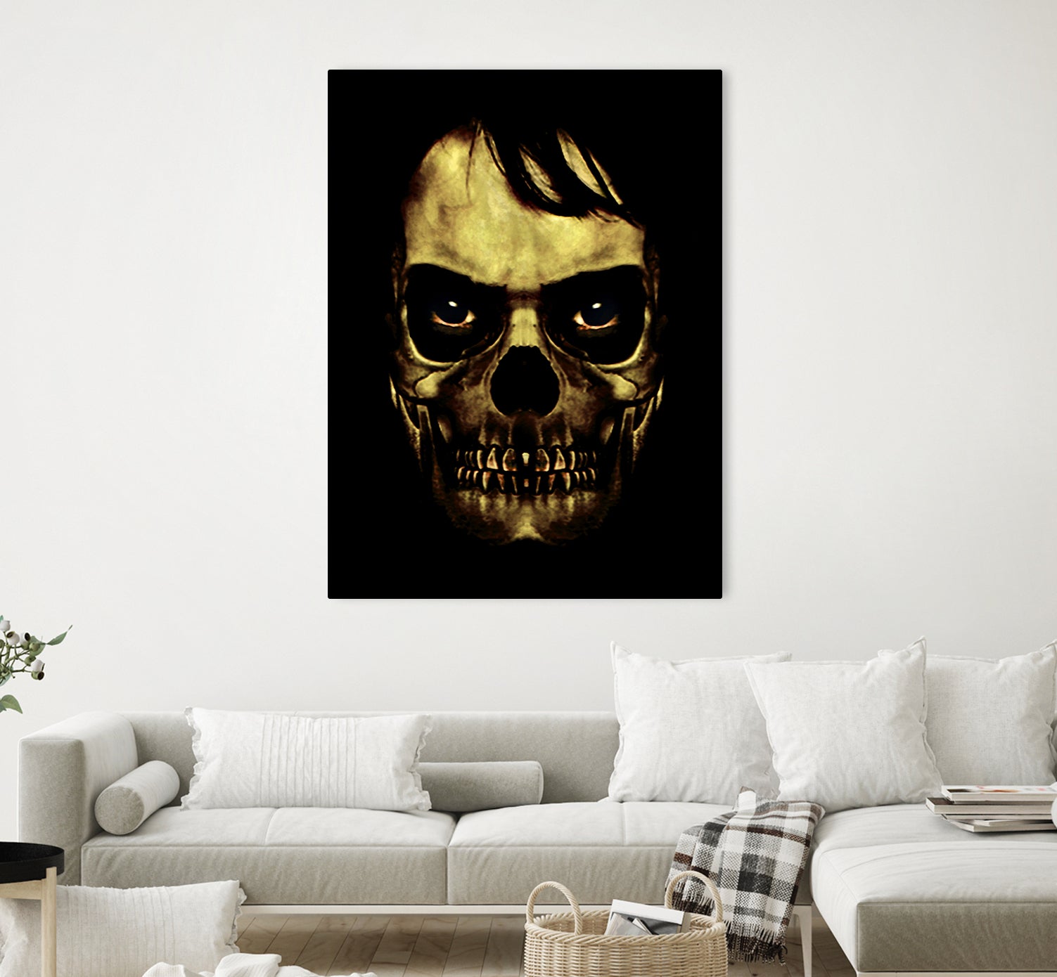 Angry Skull Monster Poster by Daniel Ferreira-Leites on GIANT ART - black photo manipulation