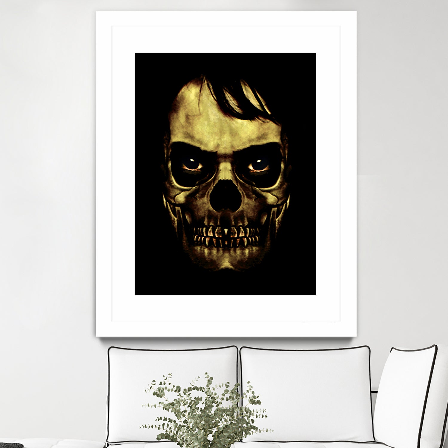 Angry Skull Monster Poster by Daniel Ferreira-Leites on GIANT ART - black photo manipulation