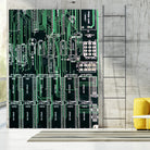 Printed circuit board circuits by Wiguna Asmorohadi on GIANT ART - green vector illustration