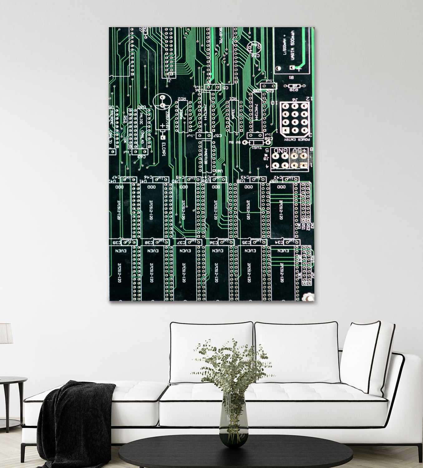 Printed circuit board circuits by Wiguna Asmorohadi on GIANT ART - green vector illustration