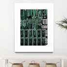 Printed circuit board circuits by Wiguna Asmorohadi on GIANT ART - green vector illustration