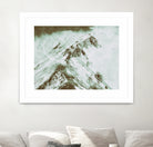 Peak of Mt Shasta by Arlene Carley on GIANT ART - green photo manipulation