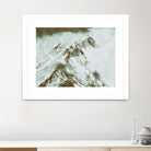 Peak of Mt Shasta by Arlene Carley on GIANT ART - green photo manipulation