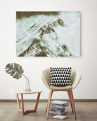 Peak of Mt Shasta by Arlene Carley on GIANT ART - green photo manipulation