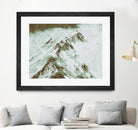 Peak of Mt Shasta by Arlene Carley on GIANT ART - green photo manipulation