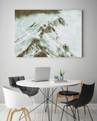 Peak of Mt Shasta by Arlene Carley on GIANT ART - green photo manipulation