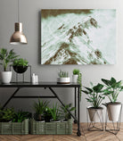 Peak of Mt Shasta by Arlene Carley on GIANT ART - green photo manipulation