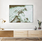 Peak of Mt Shasta by Arlene Carley on GIANT ART - green photo manipulation