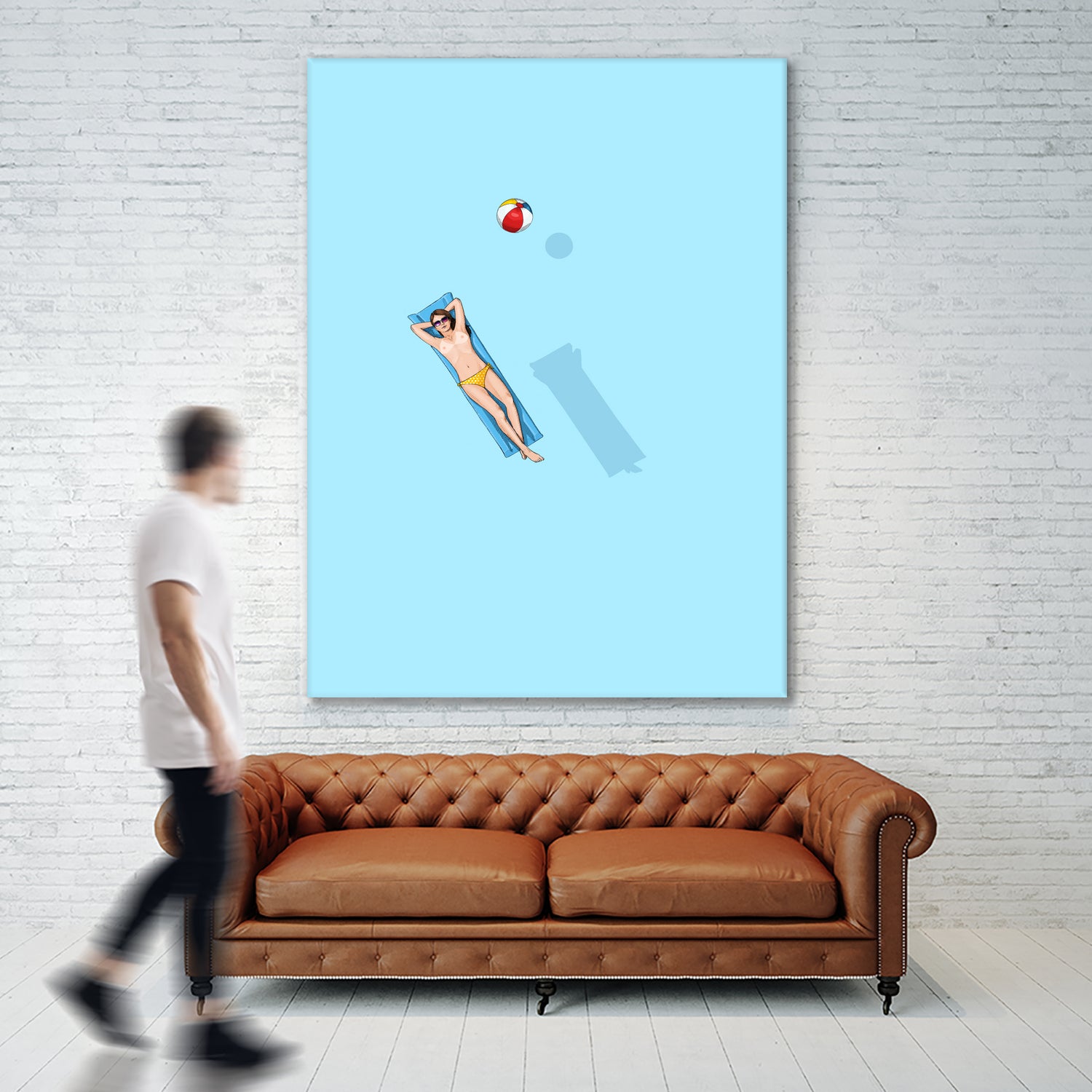 Float - Under the sun by Jason Ratliff on GIANT ART - blue digital painting