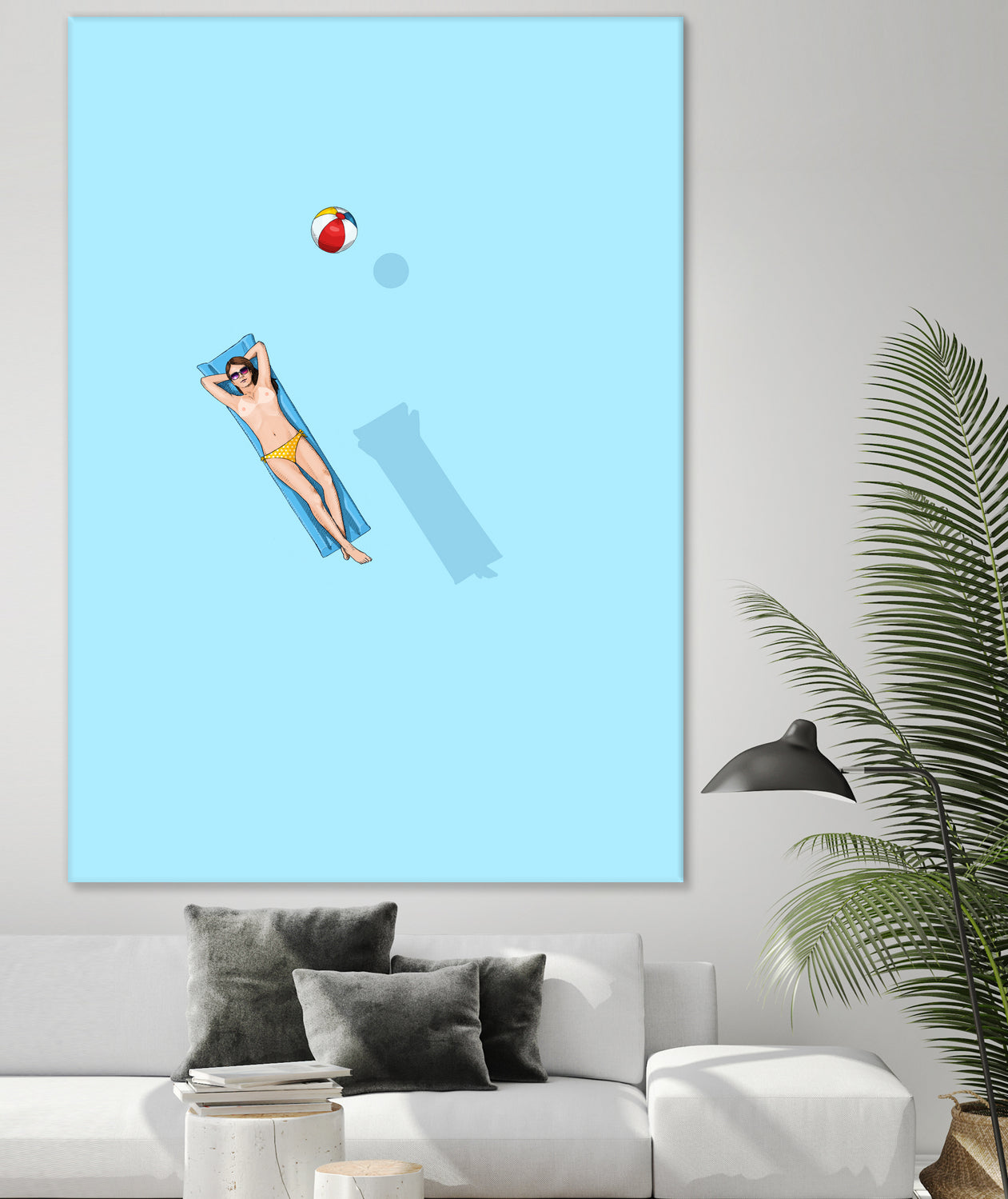 Float - Under the sun by Jason Ratliff on GIANT ART - blue digital painting