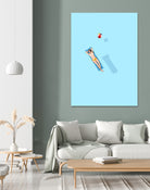 Float - Under the sun by Jason Ratliff on GIANT ART - blue digital painting