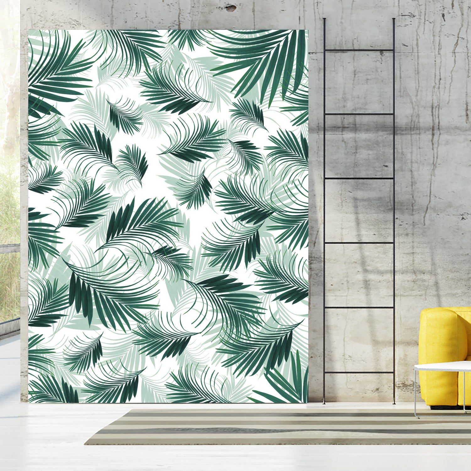 Tropical Green Palms Pattern #1 #tropical #decor #art by Anita & Bella Jantz on GIANT ART - green photo illustration