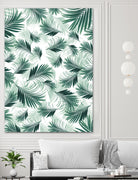 Tropical Green Palms Pattern #1 #tropical #decor #art by Anita & Bella Jantz on GIANT ART - green photo illustration