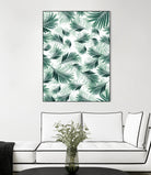 Tropical Green Palms Pattern #1 #tropical #decor #art by Anita & Bella Jantz on GIANT ART - green photo illustration