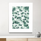 Tropical Green Palms Pattern #1 #tropical #decor #art by Anita & Bella Jantz on GIANT ART - green photo illustration