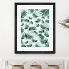 Tropical Green Palms Pattern #1 #tropical #decor #art by Anita & Bella Jantz on GIANT ART - green photo illustration