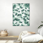 Tropical Green Palms Pattern #1 #tropical #decor #art by Anita & Bella Jantz on GIANT ART - green photo illustration